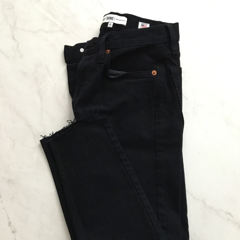 RE/DONE Black Denim Jeans